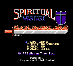 Spiritual Warfare title screenshot